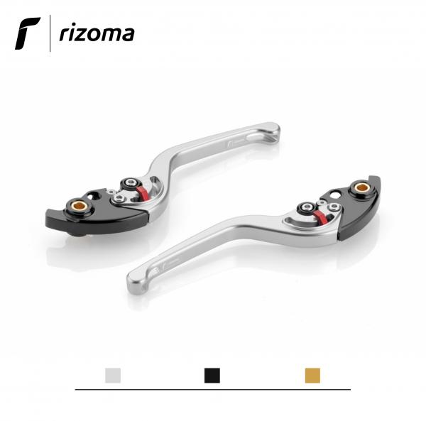 Leva freno + leva frizione Rizoma RRC regolabile argento per Ducati Monster 821 2014>