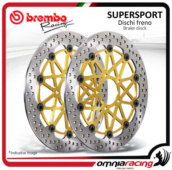 Coppia dischi freno anteriori Brembo Supersport da 320mm per Ducati 1198 R/S/Bayliss 2009>2011
