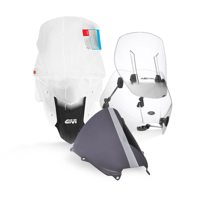 Headlight windshield screens