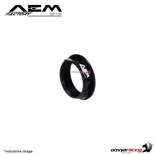 AEM rear wheel axle nut M30 carbon black for Ducati Monster 821