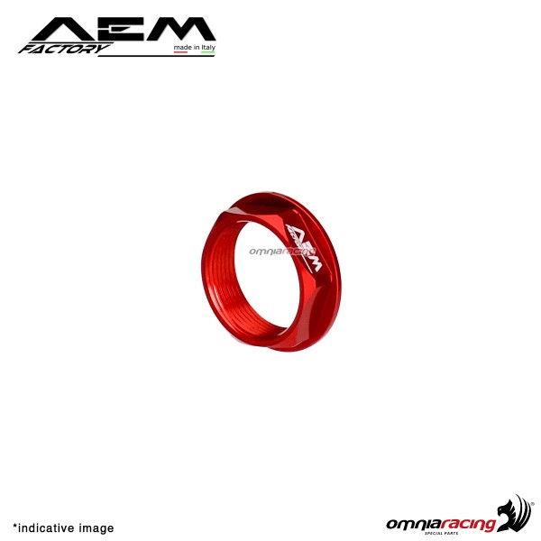 Dado AEM perno ruota posteriore M30 rosso lava per Ducati Panigale 899/959