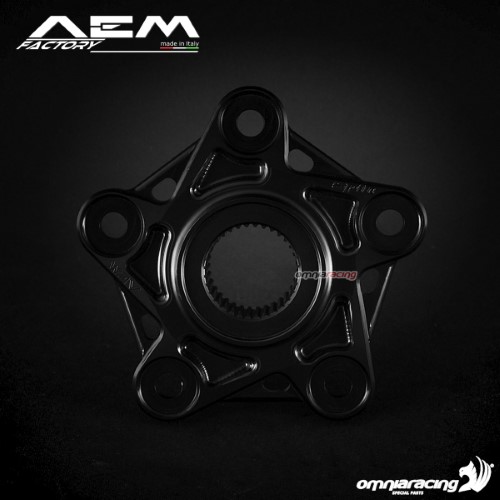 Flangia corona AEM nero carbon per Ducati Hypermotard 796/950/950SP