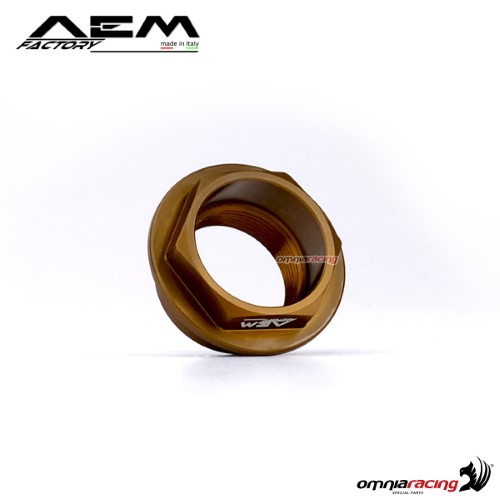 AEM front wheel axle large nut racer bronze for Ducati Diavel 1200