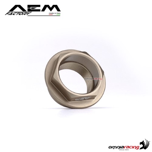 AEM front wheel axle large nut titanium grey for Ducati Monster 1200/R/S