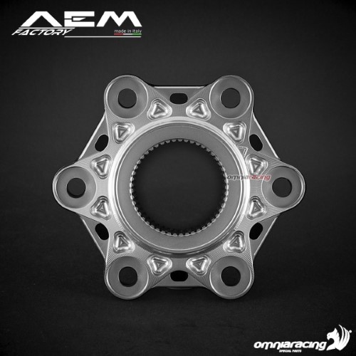 AEM sprocket flange rodhium silver for Ducati Streetfighter 1098/1098S
