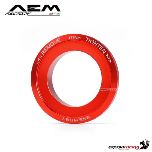 Cono ruota piccola AEM rosso lava per Ducati Streetfighter 848
