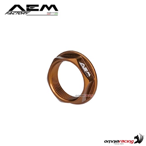 Dado piccolo AEM perno ruota anteriore bronzo racer per Mv Agusta F4 750/1000/1078
