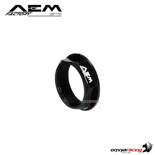 AEM front wheel axle small nut carbon black for Ducati Hypermotard 1100 Evo/SP