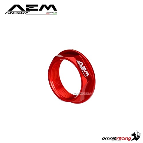 Dado piccolo AEM perno ruota anteriore rosso lava per Ducati Multistrada 1000/1100