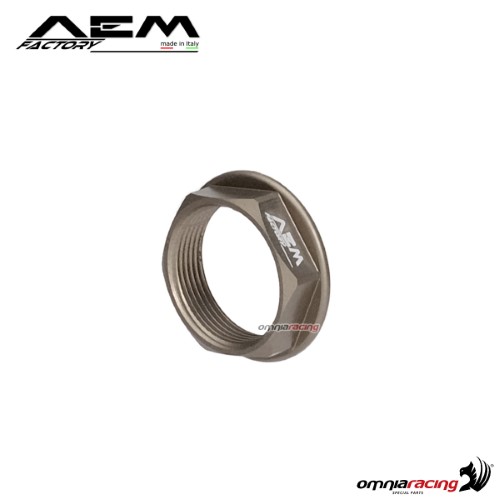 AEM front wheel axle small nut titanium grey for Ducati Streetfighter 848
