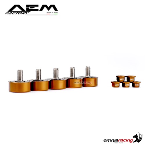 Parastrappi AEM in titanio bronzo racer per Ducati Hypermotard 796/950/950SP