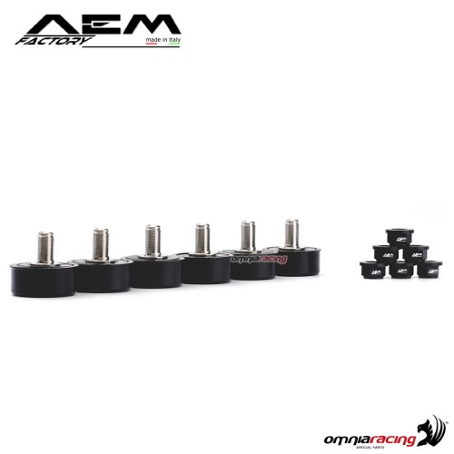 Parastrappi AEM in titanio nero carbon per Ducati Streetfighter 1098/S