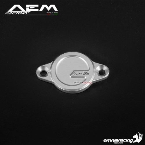 AEM crankshaft inspection cover rodhium silver for Ducati 1198/S