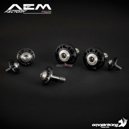 AEM frame caps kit carbon black for Ducati Monster 1100/S/Evo