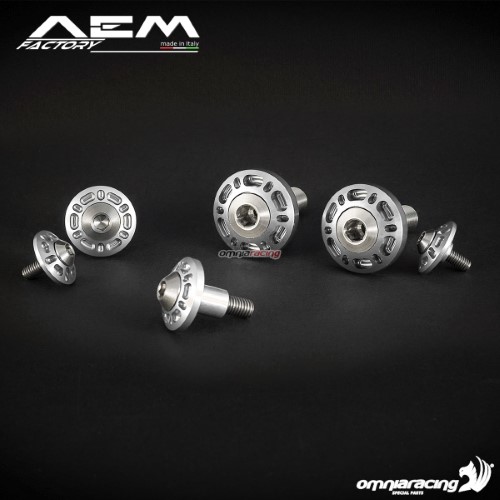 AEM frame caps kit rodhium silver for Ducati Monster 1100/S/Evo