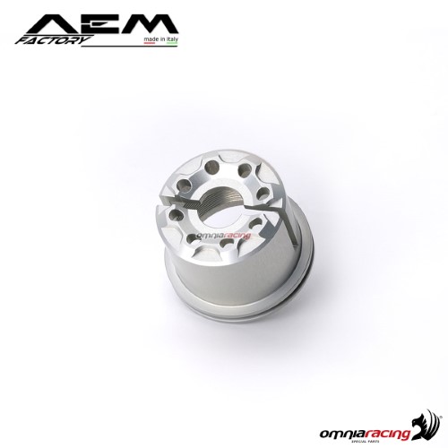 AEM steering stem nut rodhium silver for Ducati 916/996/998/999