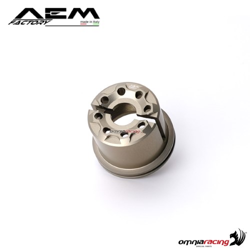 AEM steering stem nut in titanium for Ducati Panigale V4/R/S