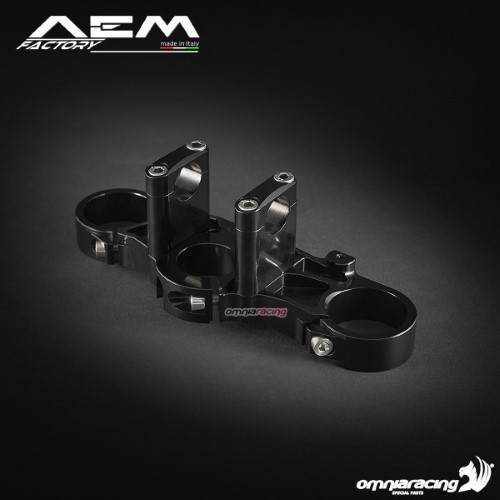 AEM high triple clamp kit for risers carbon black for Ducati Monster 620/800/1000