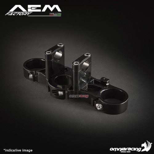 AEM clips on triple clamp kit carbon black for Ducati Monster 620/800/1000