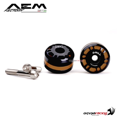 Terminali manubrio AEM montaggio ad espansione bronzo racer per Mv Agusta F4 750/1000/1078