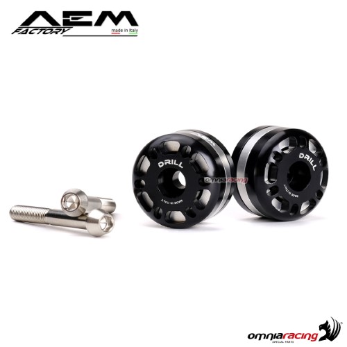 AEM expansion handlebar ends rodhium silver for Ducati Scrambler Full Throttle