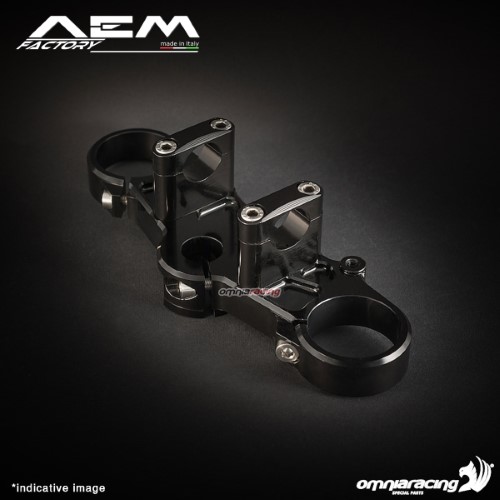 AEM clips on triple clamp kit carbon black for Ducati Monster 900 2001>