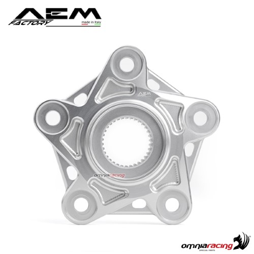 AEM sprocket flange rodhium silver for Ducati 848
