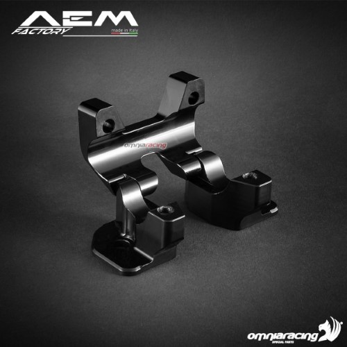 AEM risers carbon black for Ducati Monster 1200/R/S