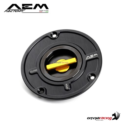 AEM quick release fuel tank cap pepita gold for Ducati Diavel 1200