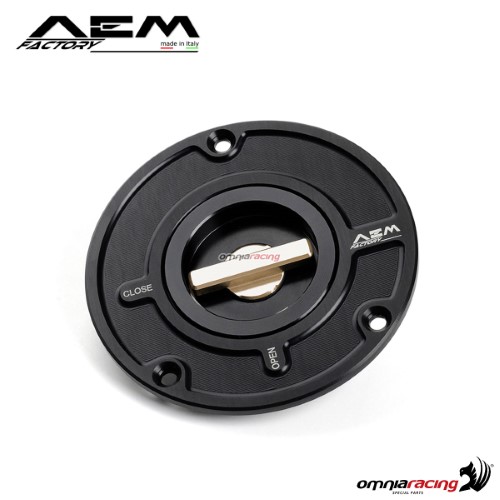 AEM quick release fuel tank cap titanium grey for Ducati Diavel 1200
