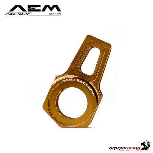 AEM ergal chain adjuster 24mm axle racer bronze for Ducati Scrambler 1100