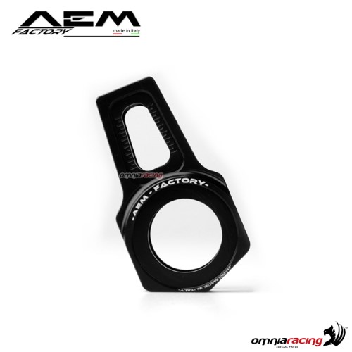AEM ergal chain adjuster 24mm axle carbon black for Ducati Scrambler 1100 Sport