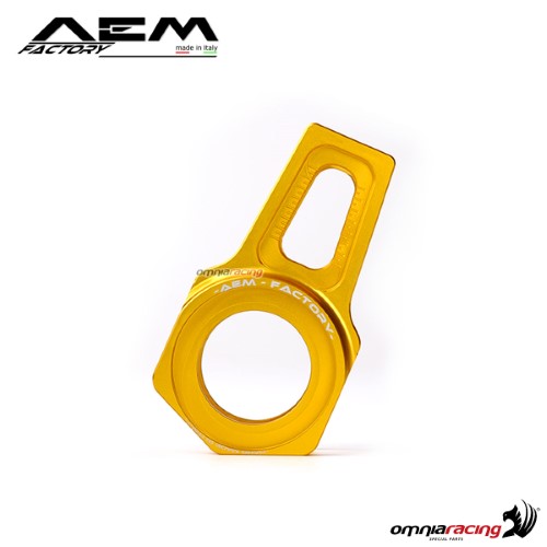 AEM ergal chain adjuster 24mm axle pepita gold for Ducati Monster 696/797