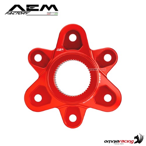 AEM sprocket flange lava red for Ducati Diavel 1200