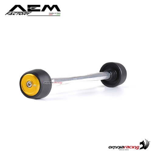 AEM front wheel sliders pepita gold for Ducati Multistrada 1200S Pikes Peak