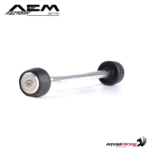 AEM front wheel sliders titanium grey for Ducati Panigale 1299/S
