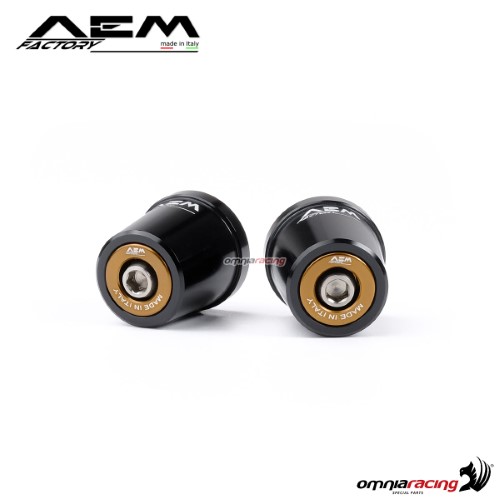 Terminali manubrio AEM montaggio ad espansione bronzo racer per Mv Agusta F4 750/1000/1078