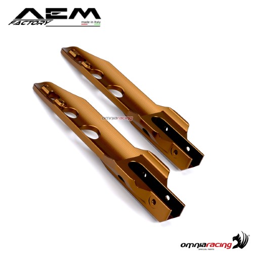 AEM ergal fork protection racer bronze for Ducati Scrambler Classic