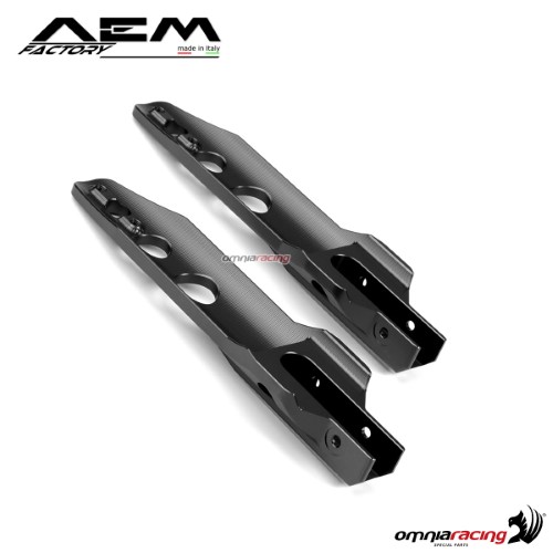 AEM ergal fork protection carbon black for Ducati Scrambler Classic