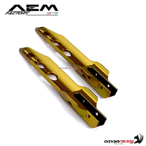 AEM ergal fork protection pepita gold for Ducati Scrambler Classic