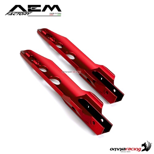 AEM ergal fork protection lava red for Ducati Scrambler Classic