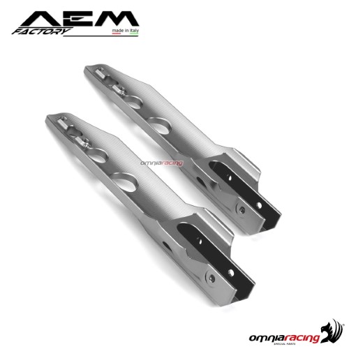 AEM ergal fork protection rodhium silver for Ducati Scrambler Classic