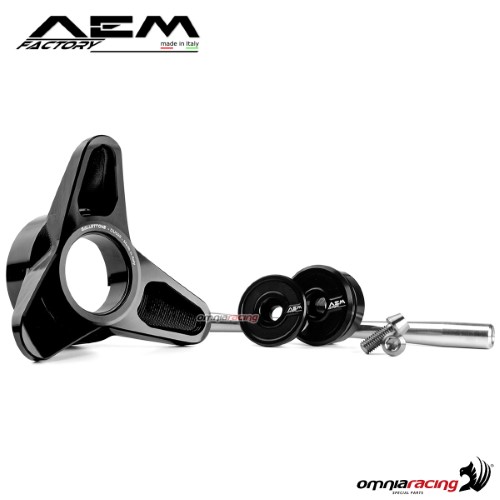 AEM rear wheel slider carbon black for Ducati 1098/R/S