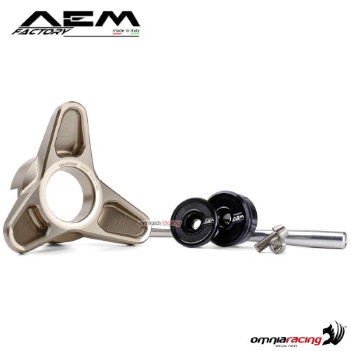 AEM rear wheel slider titanium grey for Ducati Multistrada Enduro