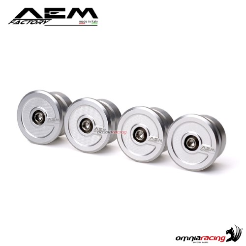 AEM ergal handlebar bar-end rodhium silver for Ducati X-Diavel/S