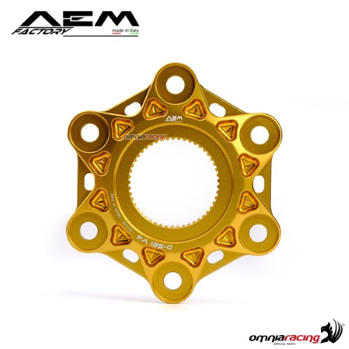 AEM sprocket flange pepita gold for Ducati Panigale V4 tutte le versioni
