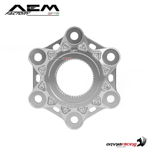 Flangia corona AEM argento iridio per Ducati Panigale V4 tutte le versioni