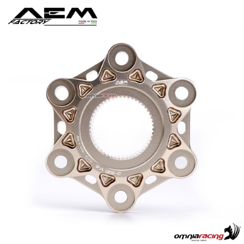 Flangia corona AEM grigio titanio per Ducati Panigale V4 tutte le versioni