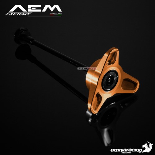 AEM rear wheel slider small racer bronze for Ducati Monster S2R 800
