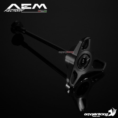 AEM rear wheel slider small carbon black for Ducati 848/Evo